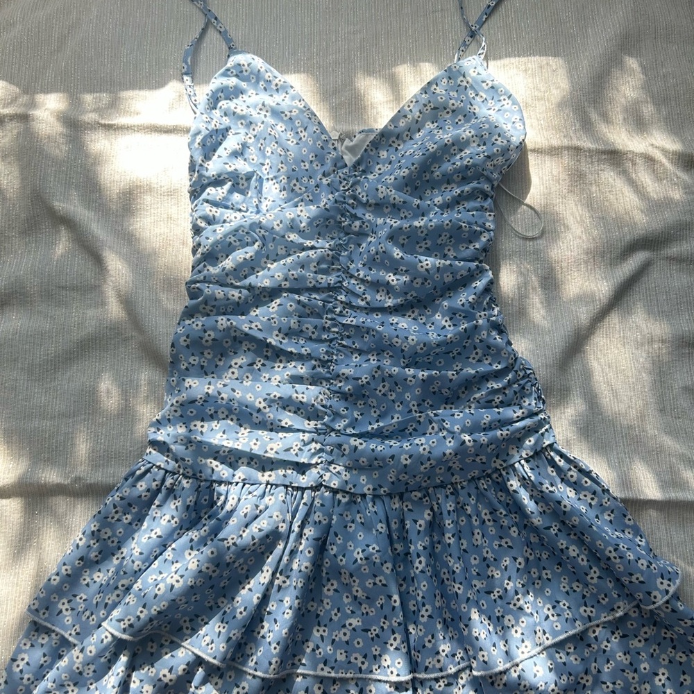 Cute blue floral PRINCESS POLLY dress